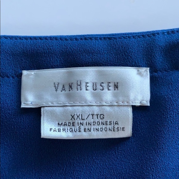 Blue 3/4 sleeve Van Heusen - Picture 2 of 2